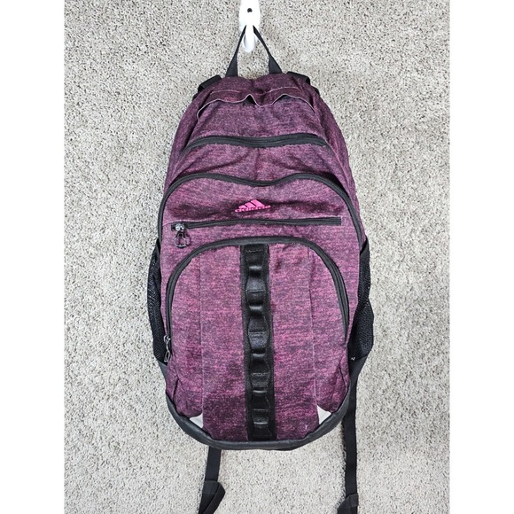adidas Handbags - Adidas 20" Black & Heathered Purple/Pink Backpack Laptop Bag‎ 2016